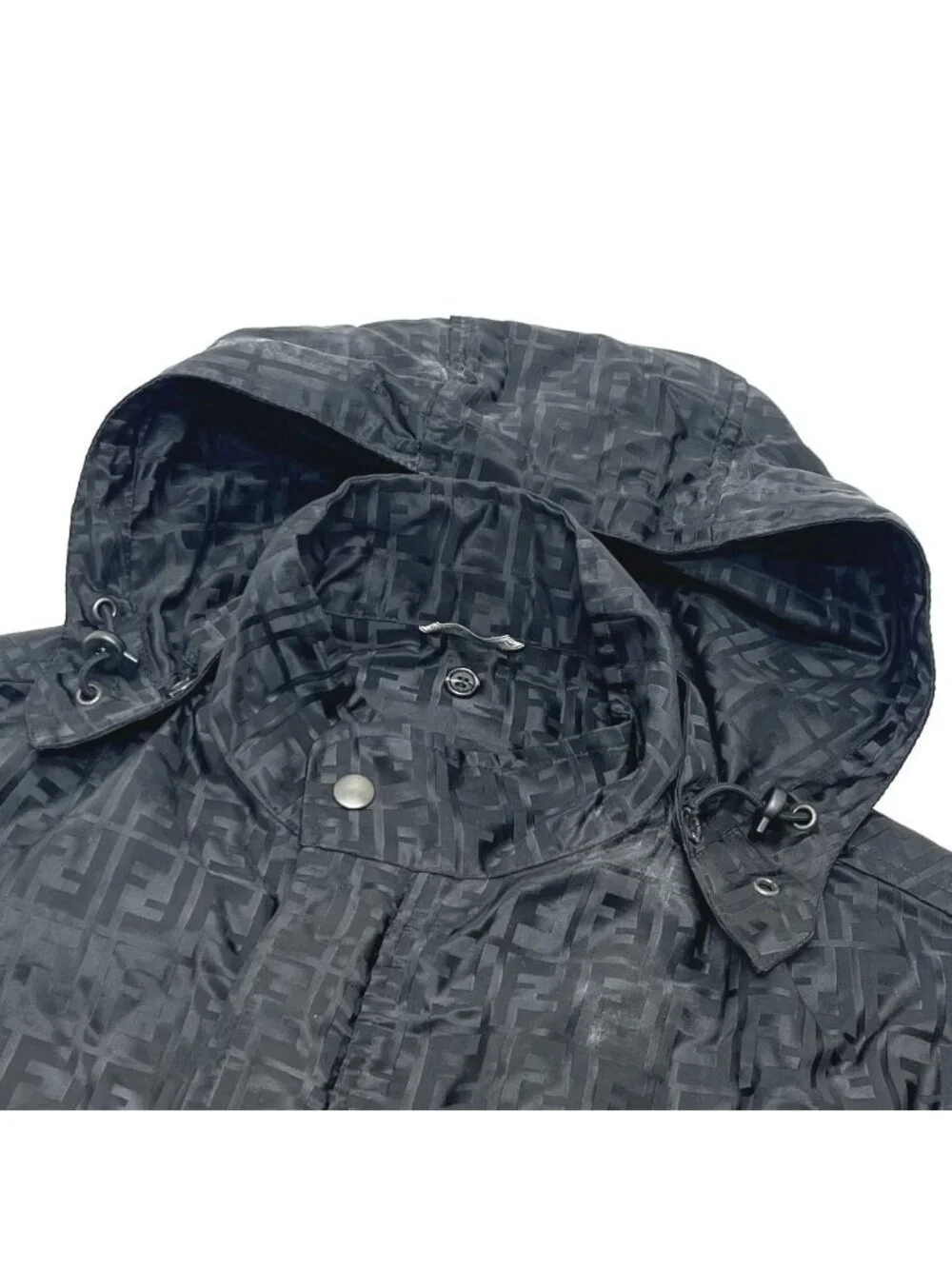 Fendi Jacket Zucchini Nylon Black